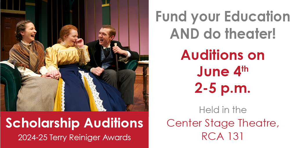 theatre scholarship Auditions June 4th 2-5pm